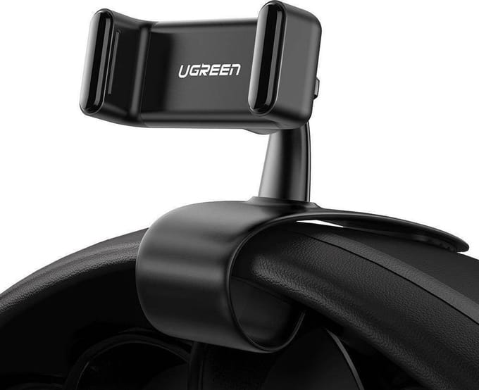 UGREEN Universele Auto Klemmende Telefoonhouder 360° Draaibaar Dashboard Zwart