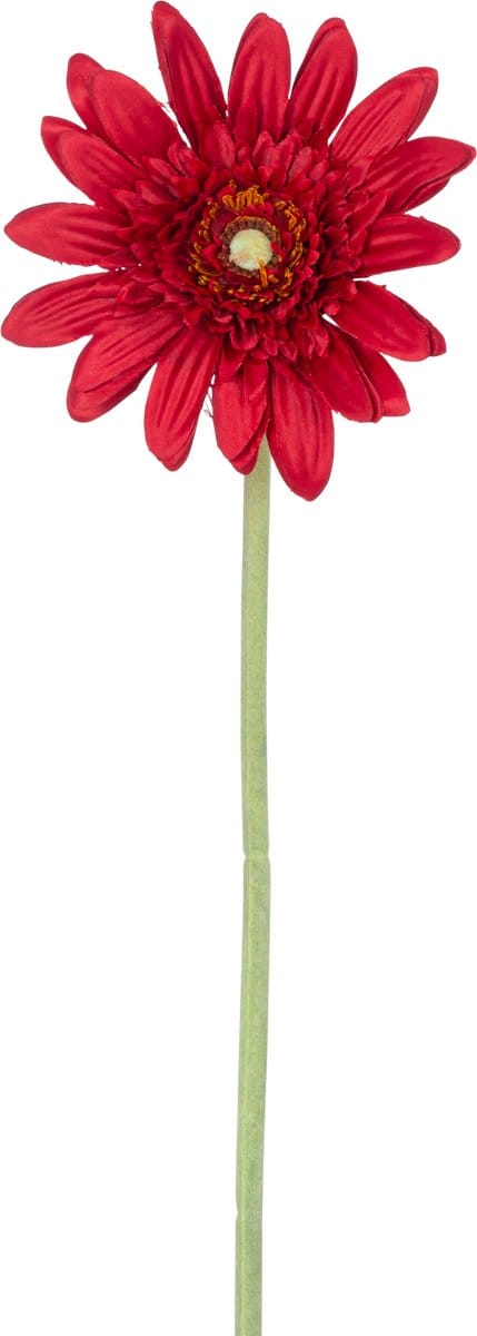 Kunstbloem Gerbera 53 cm rood