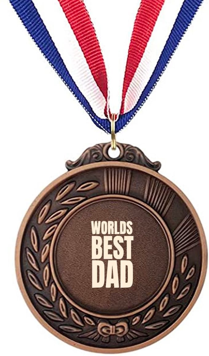 Akyol - werelds beste vader medaille bronskleuring - Vader - familie - cadeau