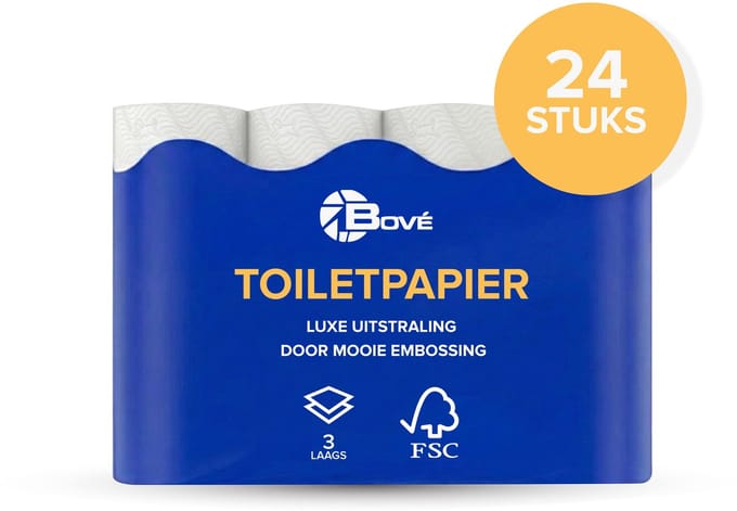 Toiletpapier 24rollen soft cellulose 3laags 250vel (6151204934982)