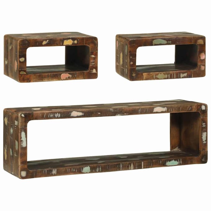 vidaXL - Tv-meubelset - 3 - st - Multikleur - 100 - x - 30 - x - 32 - cm