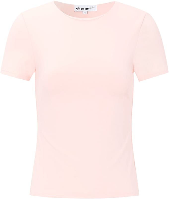 Seamless Fit Basic Tee – Nauwsluitend T-shirt – Comfortabel Basisstuk voor elke Dag - Roze - Maat M