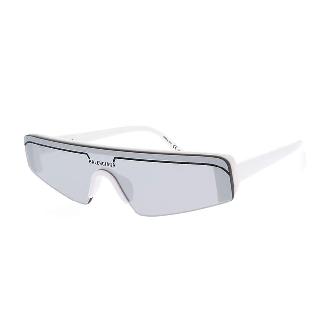 Balenciaga Mode Onregelmatige Vorm Zonnebril Uniseks Zonnebril Wit BB0003S-002 White,99 white