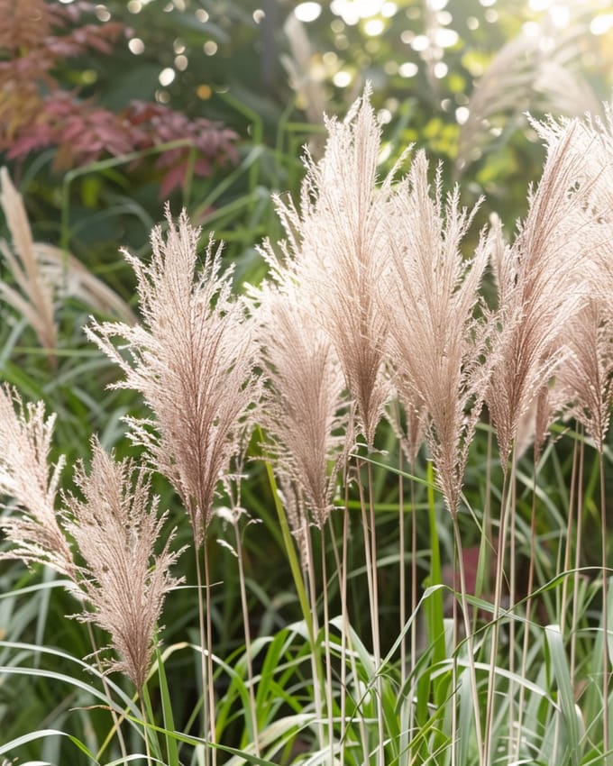 3 sets - Chinees Prachtriet Zaden Miscanthus Sinensis Meerjarig New Hybrids