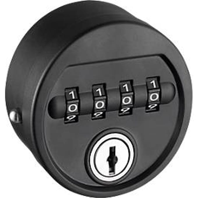 C+P Mechanisch combinatieslot WF 1401, vier cijfers, zwart