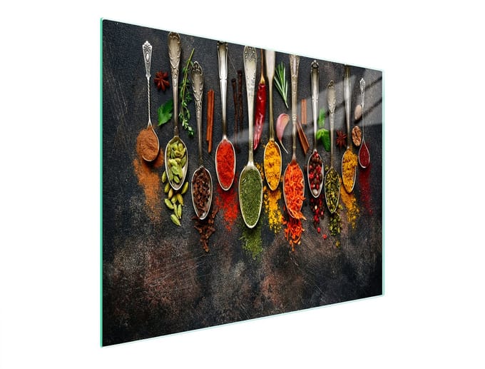 TMK ArtDeko - Snijplank - 52x30 cm - Hartglas - Decor Przyprawy