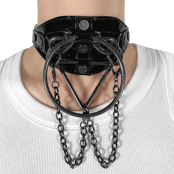 DemoniaCult - DA205 Choker - Zwart