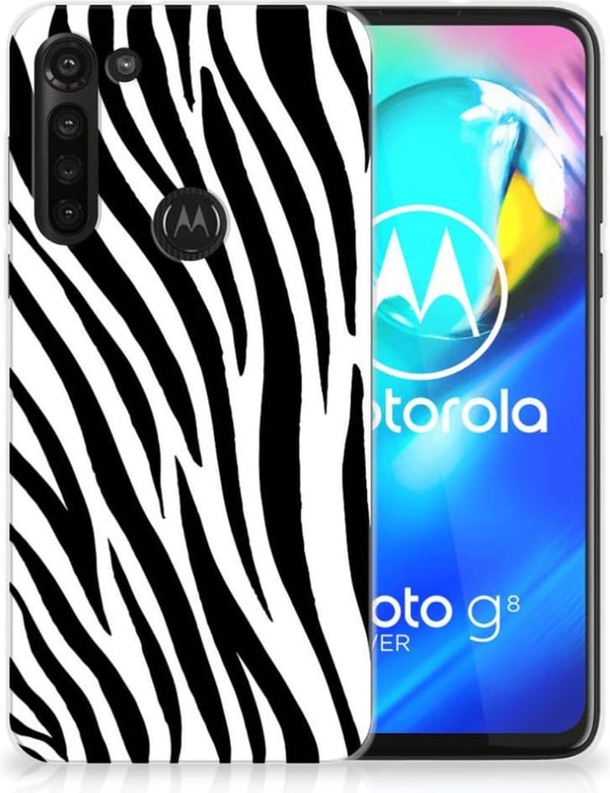 Motorola Moto G8 Power TPU Hoesje Zebra