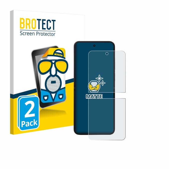BROTECT - Screenprotector voor Xiaomi MIX Flip 2 - Folie Beschermfolie matte 2 Stuks