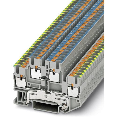 Phoenix Contact 3210981 Aardklem 2-etages 5.2 mm Snelaansluiting Grijs 50 stuk(s)