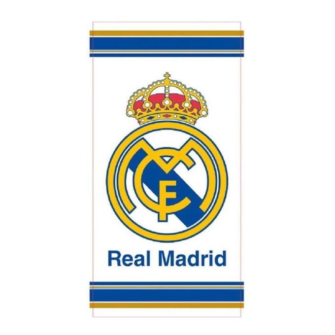 Real Madrid CF Wapen Handdoek One Size blauw/geel