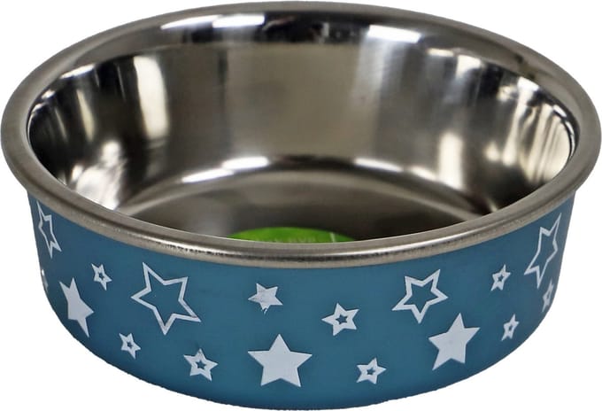 Boon Eetbak RVS Sterrenprint 11cm/290ml Blauw