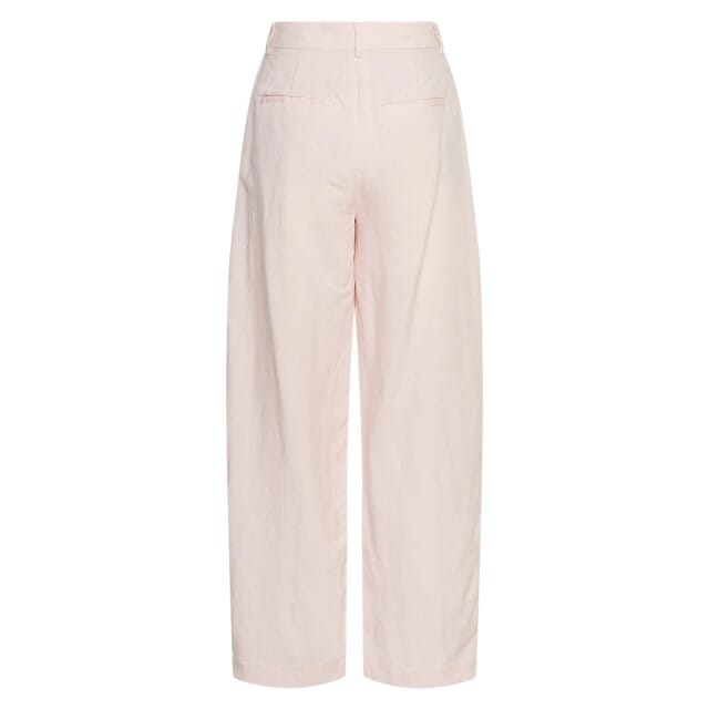 High waist stoffen broek van viscosemix model 'Franciska'