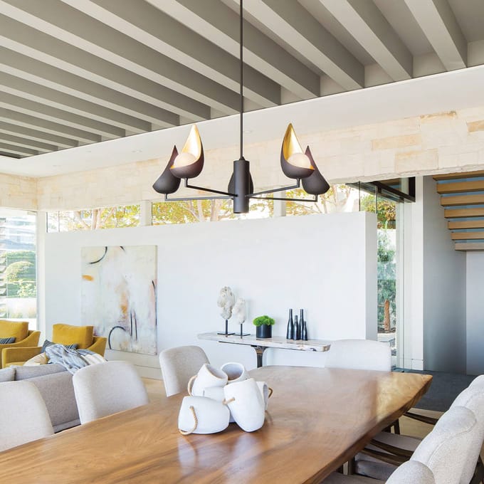 Lisa McDennon by Hinkley LED Kroonluchter | 3W 3000K 1500Lm 830 | Dimbaar | Matte Black & Gold