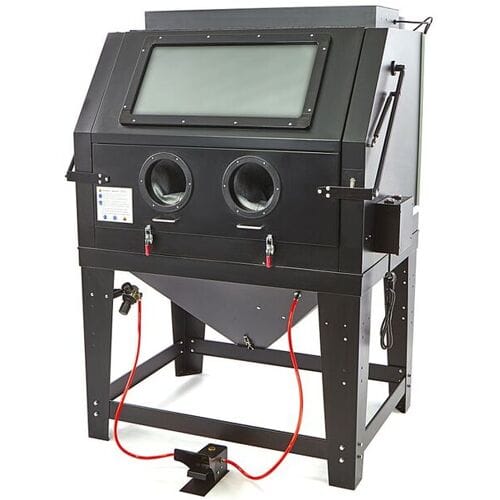 HBM SBC 990 Straalcabine met Afzuiging, matzwart