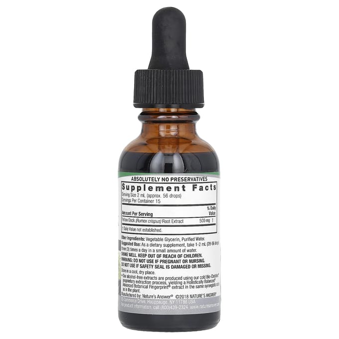 Nature'S Answer, Soribose Wortel, Alcoholvrij, 500Mg, 30Ml(1 fl oz)