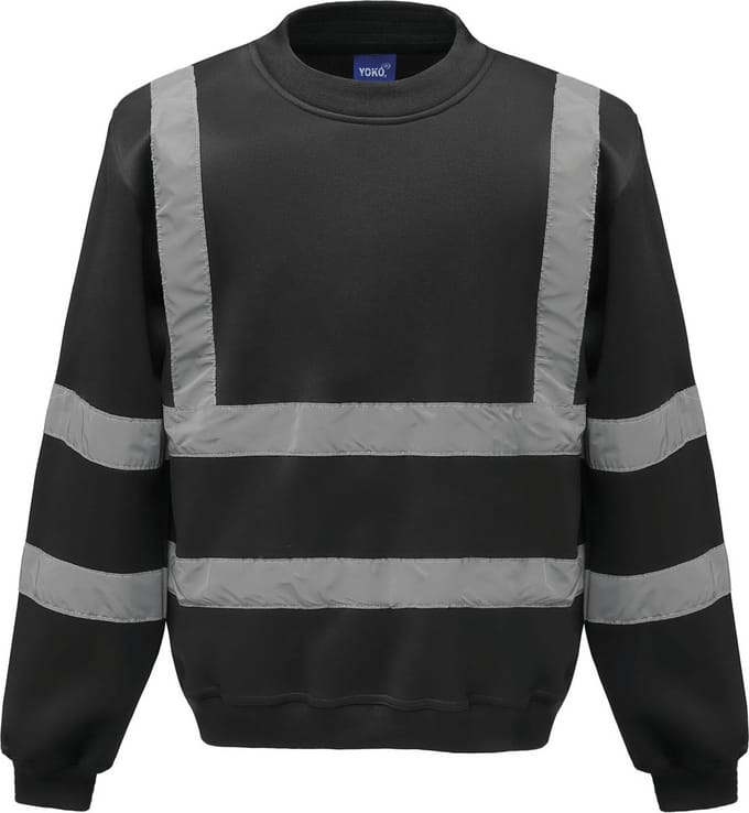 Yoko Signalisatie Sweatshirt YHVJ510 - Black - M