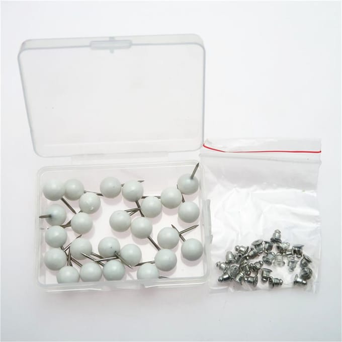 Épingles à tête Perle Aiguilles de positionnement DIY Cadre de sac à main Outil d'artisanat de couture (# 2) blanc