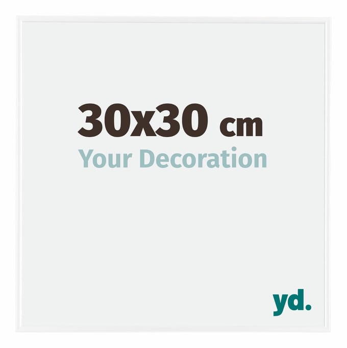 Your Decoration - Fotolijst 30x30 cm - Kunststof - Wit Hoogglans - Evry