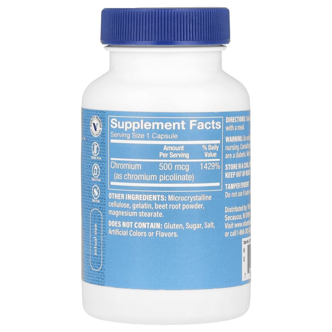 Chroompicolinaat, 500 mcg, 100 capsules