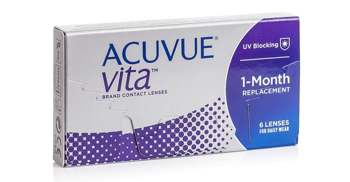 -1.00 - ACUVUE® VITA - 6 pack - Maandlenzen - BC 8.40 - Contactlenzen