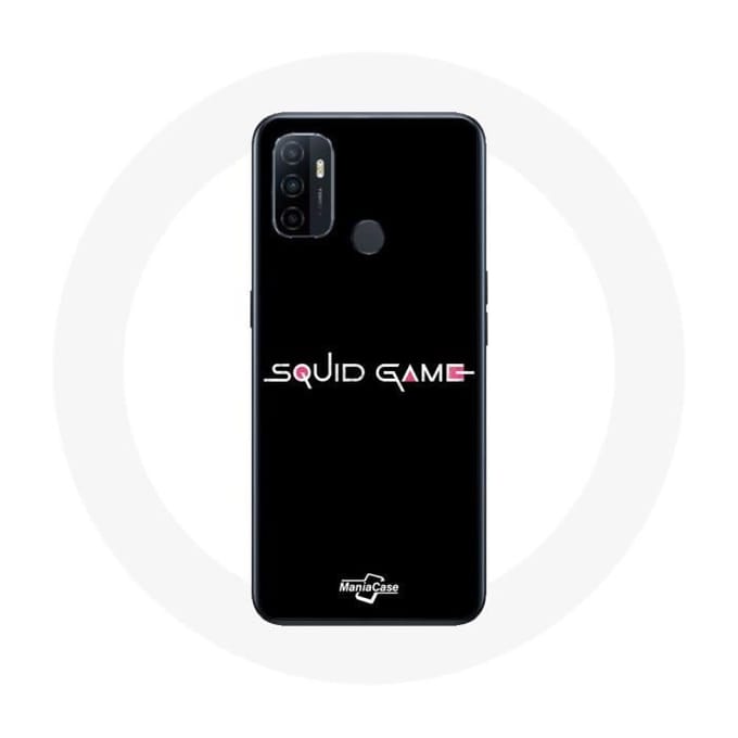 Coque - Oppo - A53 - Souple - Noir - Squid Game logo noir