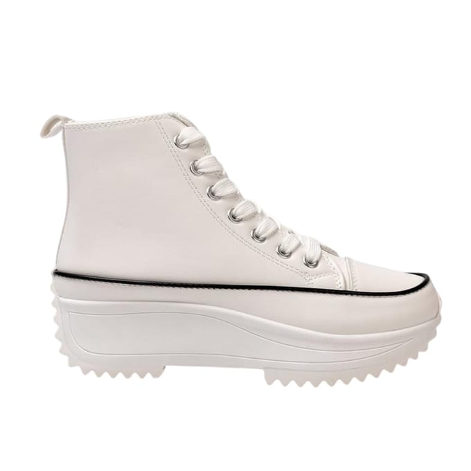 Firetrap Dames Platform Hoogtop Sneakers (Wit)