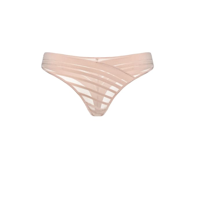 Esotiq Ciga - Damesstring - Beige - Kanten details