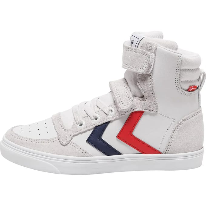 Hummel Kids Trainers Slimmer Stadil Leather High Jr White-34