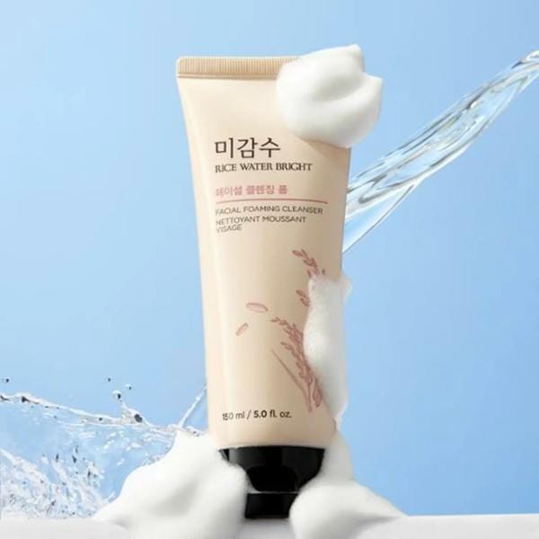 [The Face Shop] Rice Water Bright Cleansing Foam 150ml 5fl oz white