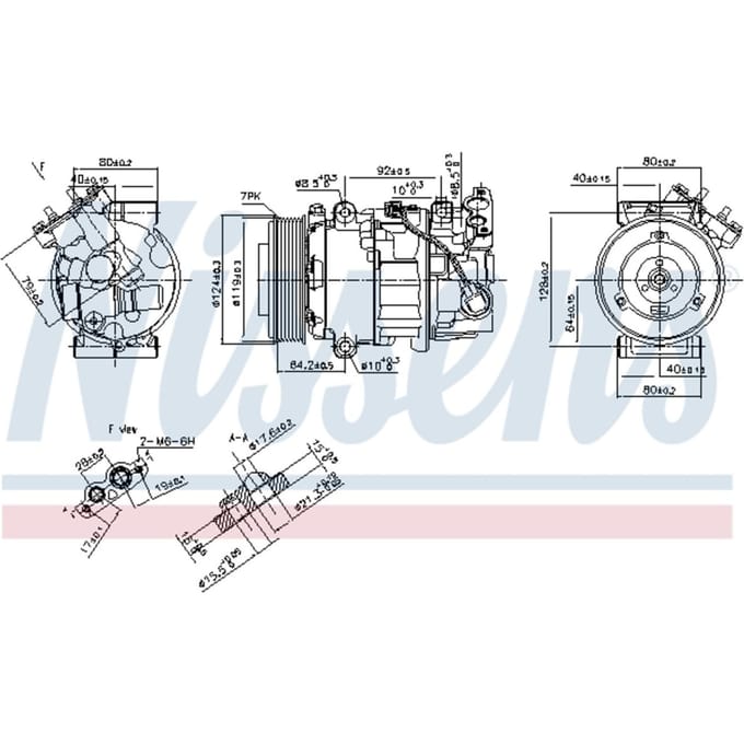 Compressor airconditioning NISSENS 890299