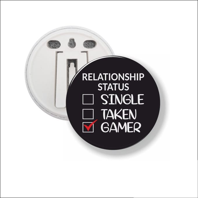 Button Met Clip 58 MM - Gamer