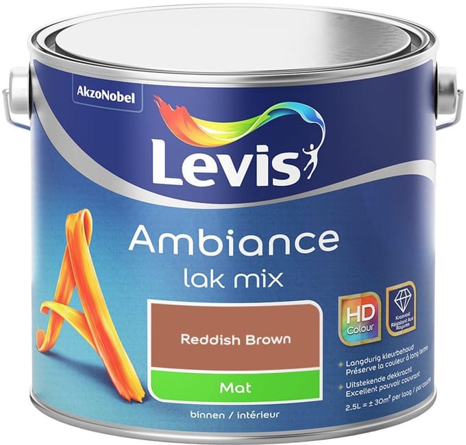 Levis - Ambiance Lak Mat Mix - Reddish Brown - Mengverf - 2,5 L