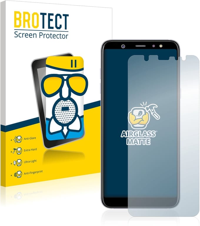 BROTECT - Screenprotector voor Samsung Galaxy A6 Plus 2018 - Folie Beschermfolie Beschermglas matte