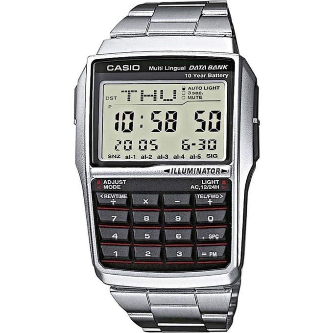 Casio Vintage DBC-32D-1AES Databank Calculator Horloge