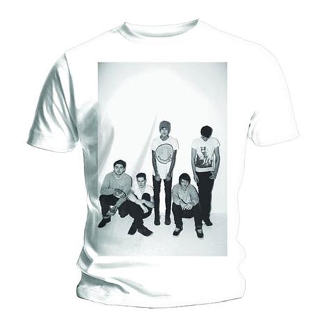 Bring Me The Horizon - Group Shot Heren T-shirt - L - Wit