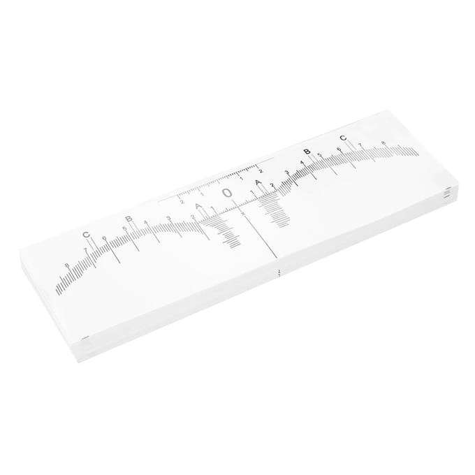 50 Stuks Wegwerp Wenkbrauw Tattoo Liniaal Sticker Microblading Meetinstrument white