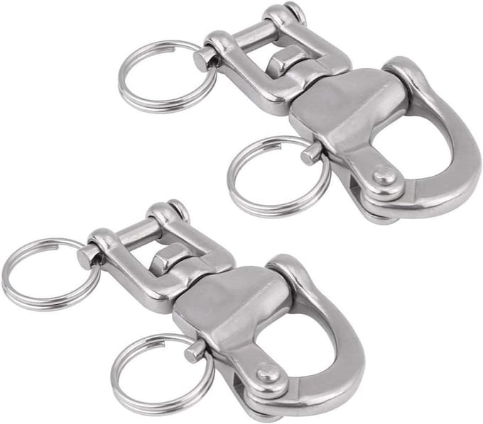 Draaibare Karabijnhaak RVS 316 - Snelschakel voor Zeilboot en Accessoires