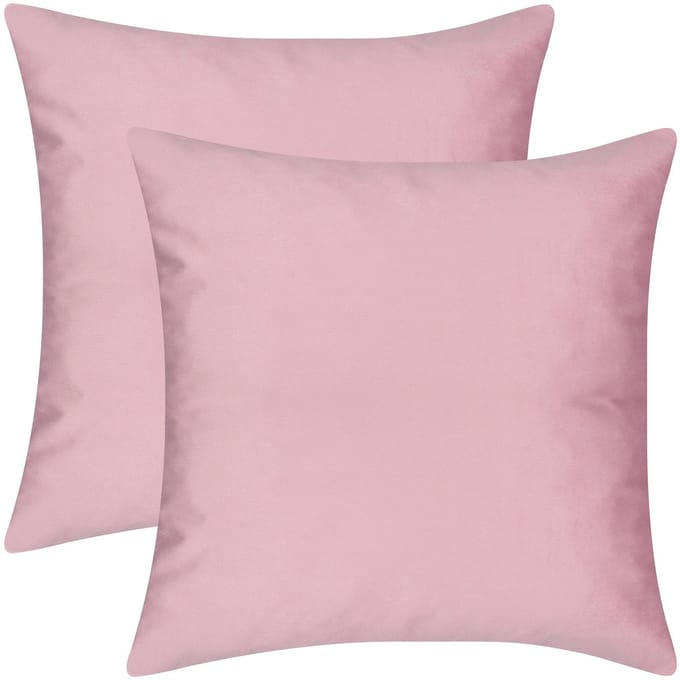 Barbons kussenhoes 45x45 - set van 2 kussenhoesjes - kussensloop - roze