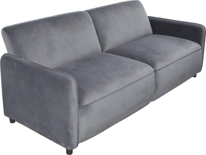Alicia-Sofabed - 3-Zits - Antraciet Fluweel