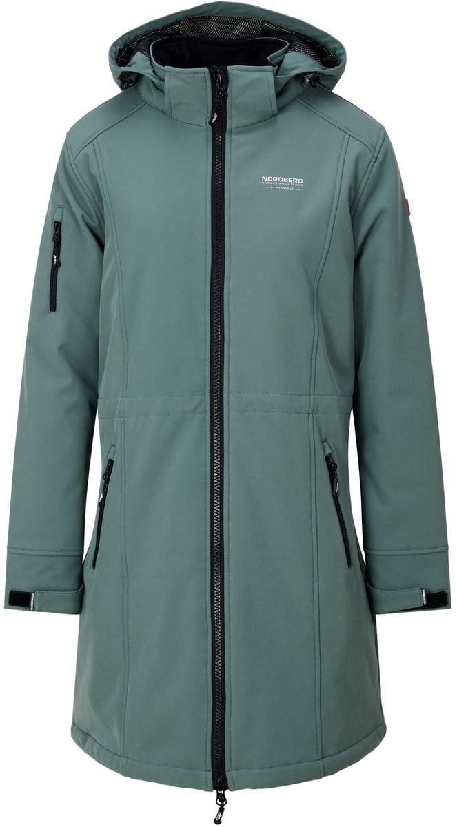 Nordberg GITTE - Lange Winterjas - Dames - Linden Groen - Maat M