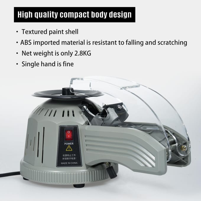 Automatische Tape Dispenser Snijder Elektrische Roterende Tape Snijmachine voor 253278mm Tape Binnenkant EU Plug gray