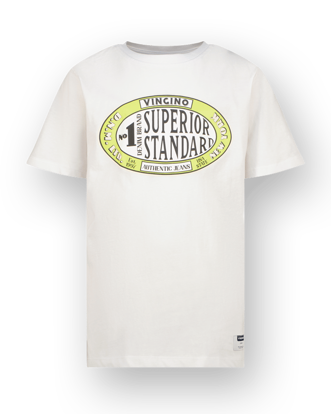 Vingino Hoapy Real White Maat: 10 | T-Shirts Outlet | Unisex | Wit