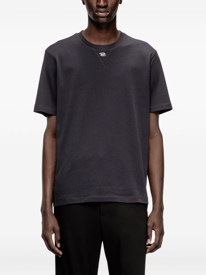 Diesel t-shirt t-madjust-tr man zwart