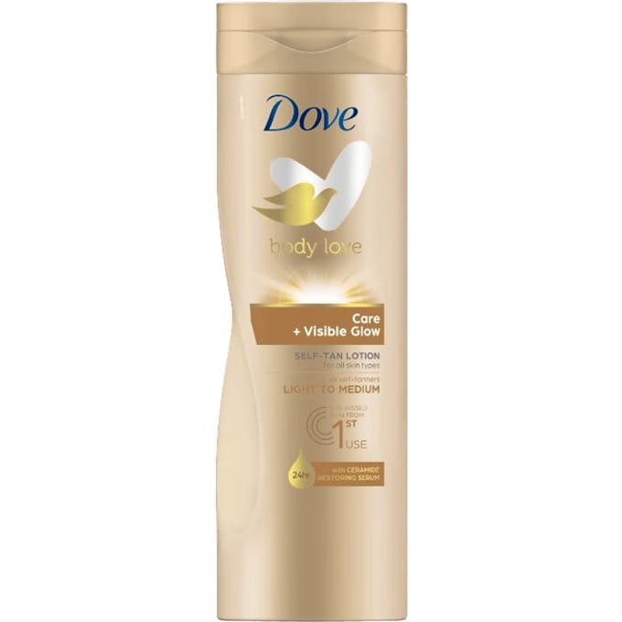Dove Visible Glow Self-Tan Lotion Fair Medium Skin 400 ml