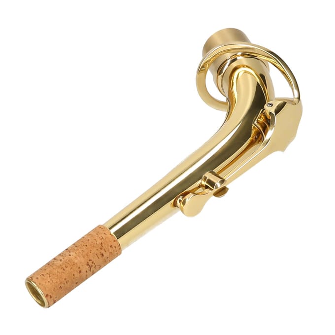 Altsaxofoon nek messing gebogen nek sax vervangend onderdeel sax accessoire Plated with gold goud