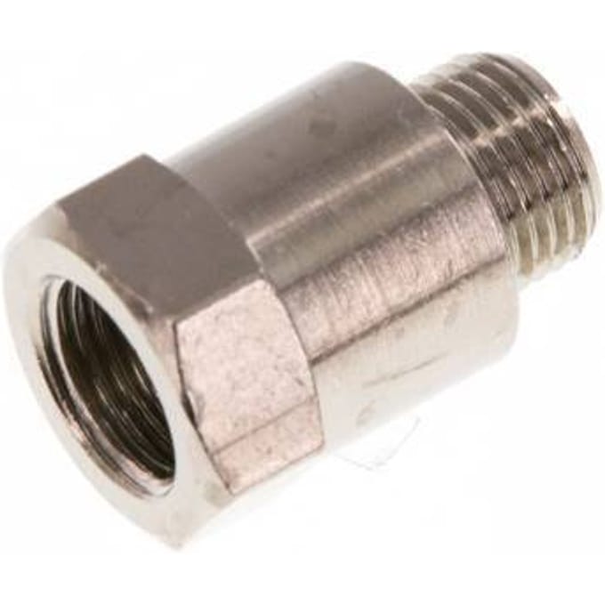 G 1/8'' F/M Vernikkeld Messing Verlengstuk 16 Bar - 16 mm [5 Stuks]