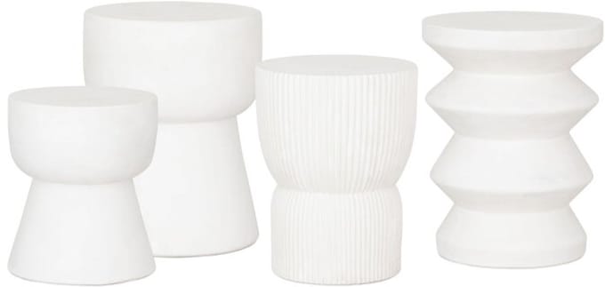MUST Living Bijzettafel Fluted rond - 30x30x40 cm
