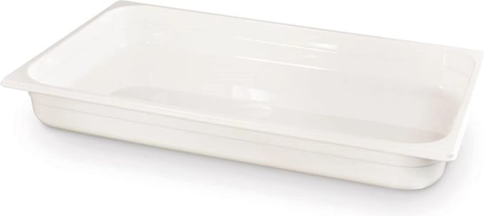HENDI Gastronormbak – polycarbonaat – 9L – wit – 530x325x65 mm