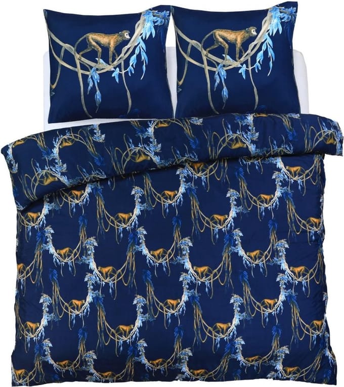 Husch Dekbedovertrek Monkeys - 240x200/220 - Apen en Lianen